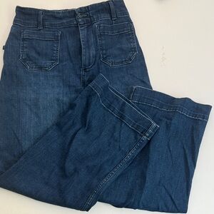 Pilcro Women's Wide Leg cropped jeans